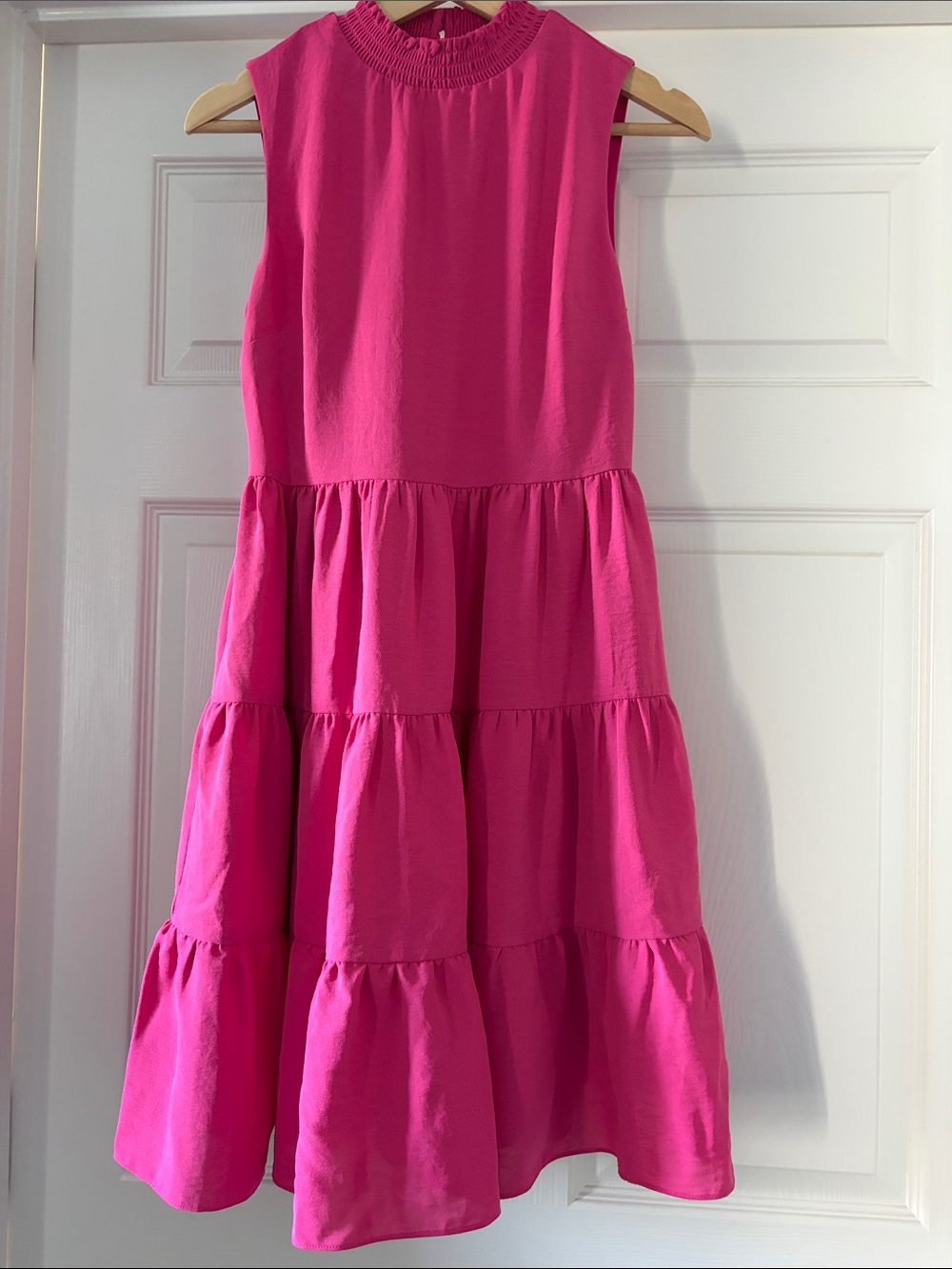 Laundry By Shelli Segal Pink Sleeveless Tiered Dress